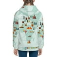 thumbnail image 6 of Sikiie World Travel Map Zip Up Hoodie Teenage, hoodies for Teenage, Zipper Sweatshirt Jacket for Daily, Traveling-Medium, 6 of 6