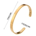thumbnail image 3 of Pulsera de pareja, joyería de metal, apertura magnética, ajustable, accesorios de joyería para hombres y mujeres, pulsera, pulsera, 3 of 6