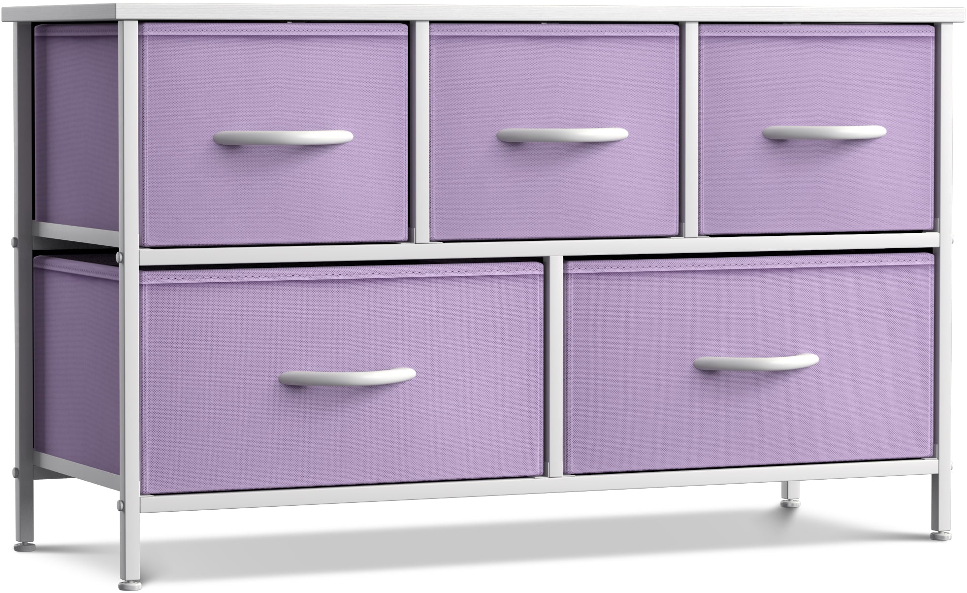 Sorbus 5-Drawer Dresser, Medium-Density Fibreboard