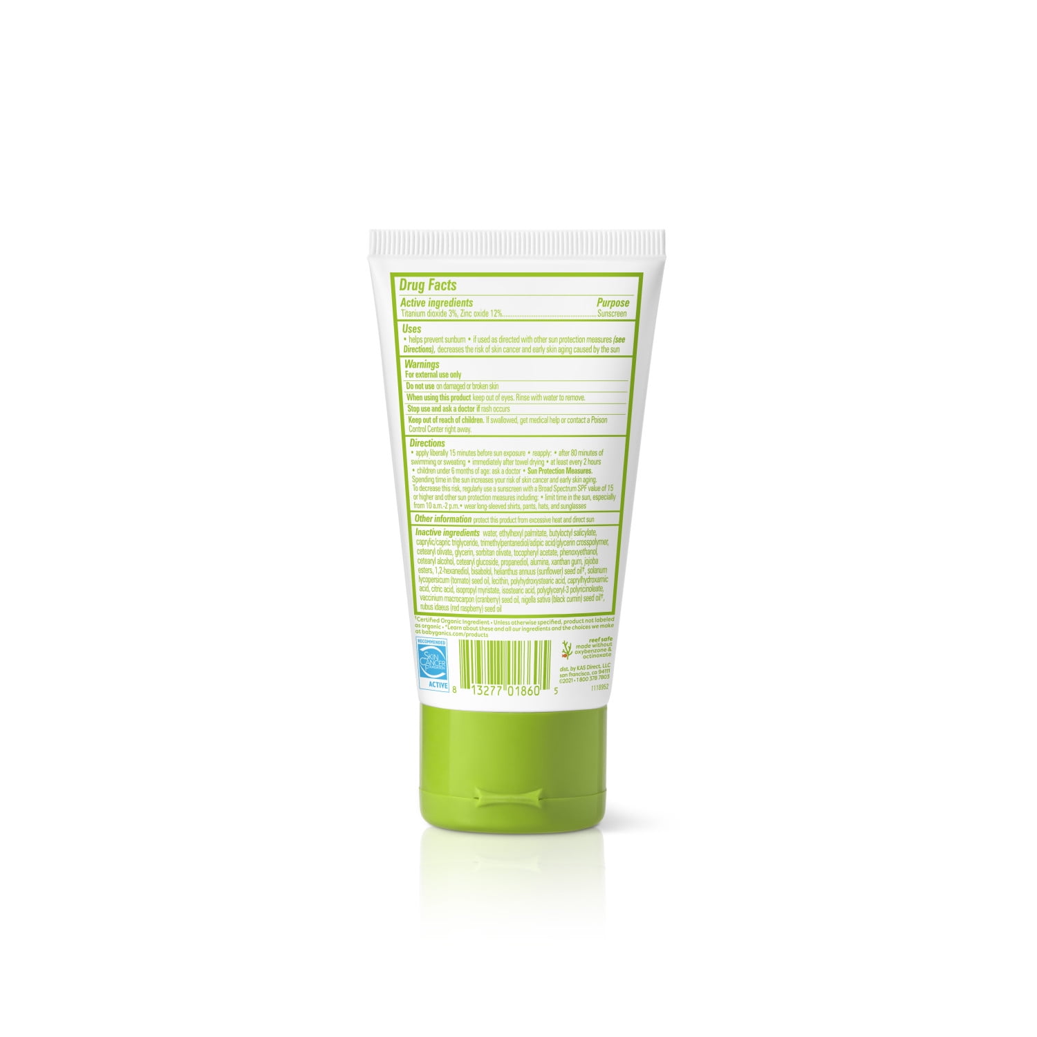 Babyganics Sunscreen Lotion 50 SPF, 2oz