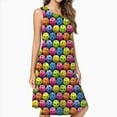 thumbnail image 2 of Multi Colored Pickleballs Spring Summer Dresses For Women Fashion Dress Casual Sleeveless Loose Sundress With Pockets, 2 of 4