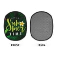 thumbnail image 2 of Pofeuu Tropical Summer Vibes Print Silicone Pot Mat Mitten With Hanging Loop Heat Resistant Oven Mitts Non-Slip Bbq Baking Smoking Potholders, 2 of 7