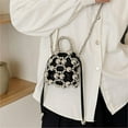 thumbnail image 1 of LHSHID Mini Beaded Tote With Faux Pearl Chain Luxurious Lightweight Single Shoulder Crossbody Bag Travel Sling Pouch With Coin And Makeup Storage, 1 of 6