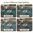 thumbnail image 7 of ODIKA 8'x10' Washable Area Rug Durable, Non-Slip Fishing Vintage Fish Woodland Theme Bass Center Symmetrical Layout for Living Room, Under Sectional, Family, 7 of 7