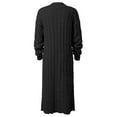 thumbnail image 5 of Vedolay Women's Knit Cardigan Sweater 2023 Cardigan Sweaters Coat Long Sleeve Open Front Loose Coat Black,2XL, 5 of 5