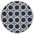 thumbnail image 4 of SAFAVIEH Cambridge Lincoln Geometric Wool Area Rug, Blue/Ivory, 3' x 5', 4 of 10