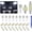 White, variant on VFM 24 Pieces Dome Light LED Car Interior Bulb Kit Set 194 T10 DE3175 578 31mm 42mm Bulbs Interior Replacement Lights for Car Map License Plate Door Side Marker Cornering Trunk Light - White