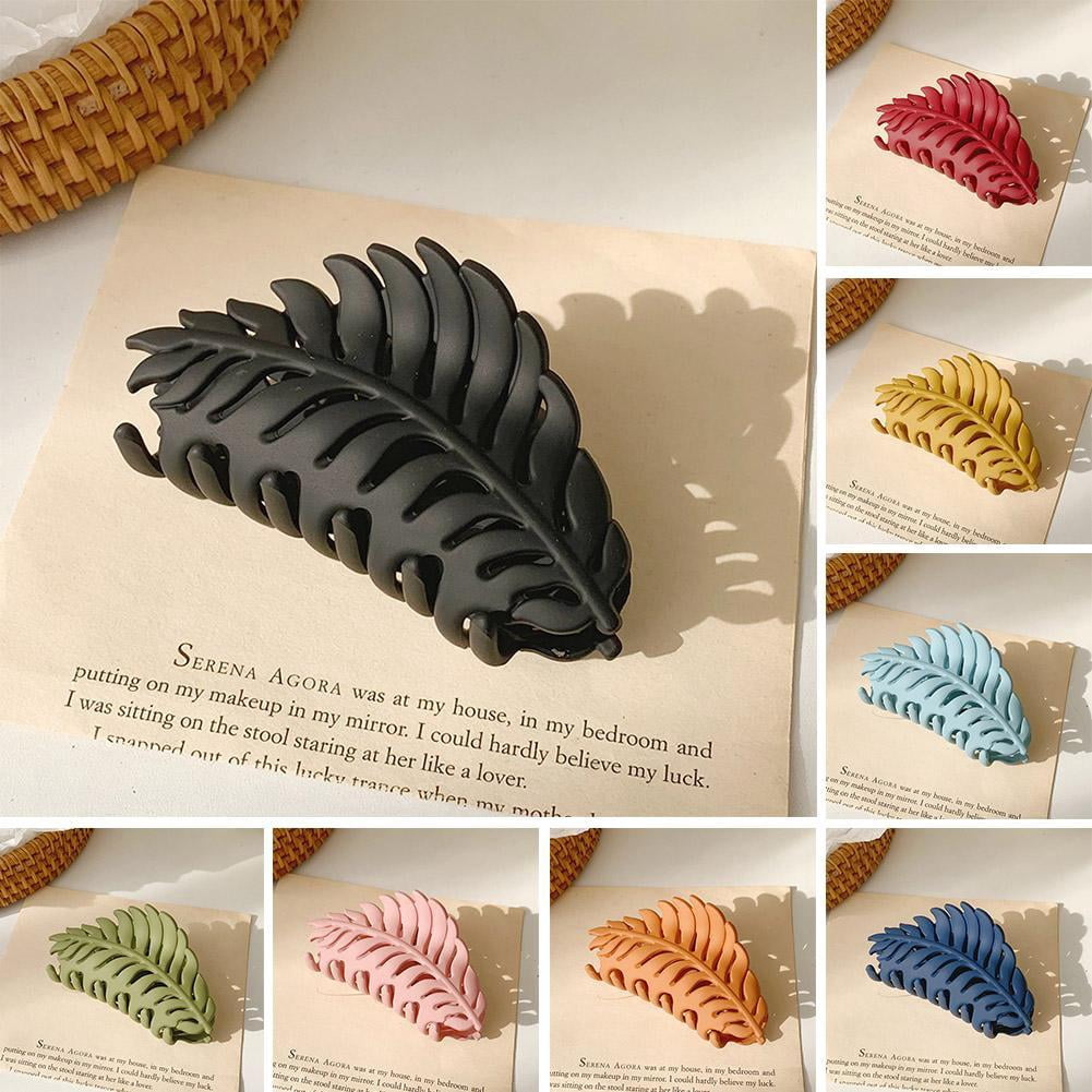 Ladies Women Large Hair Claw Clamps Clips Leaves Claw Clamp Hair Accessories M6M9