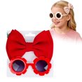 thumbnail image 5 of OJSFQUFP Childrens Sunglasses Headband Combo Set Baby Bubble Fabric Bow Hairband Sunglasses, 5 of 7