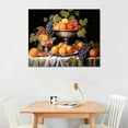 thumbnail image 2 of COMIO Kitchen Fruit Canvas Wall Art Vintage Still Life Painting Fruits and Grape Print Picture Rustic Farmhouse Colorful Food Art for Dining Room Home Decor, 2 of 4