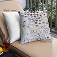 thumbnail image 1 of Ahgly Company Outdoor Square Mid-Century Modern Throw Pillow, 18 inch by 18 inch, 1 of 6