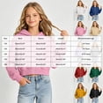 thumbnail image 3 of RFQWOVSR Girls Crop Zip Up Hoodie Soft Comfortable with Pocket Casual Jacket 7-8 Years, 3 of 4