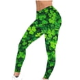 thumbnail image 6 of Levmjia Women Yoga Pants St Patricks Day Printed Fashion High Waist Workout Tight Leggings Soft Stretchy Polyester Gym Running Fitness And Casual Wear, 6 of 7