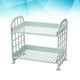 thumbnail image 3 of EeaseMX Estante de plástico de 2 capas para cocina, escritorio, sala de estar, baño, encimera, inodoro, organizador de almacenamiento (azul nórdico), 3 of 7