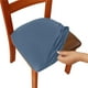 thumbnail image 1 of Funda de asiento de alta elástica cepillada de color sólido - Funda impermeable y resistente a manchas para sillas de comedor, pack de 4, 1 of 5