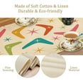 thumbnail image 5 of Mid Century Modern Table Runner, Atomic Vintage Retro Stars Abstract Boomerang Pattern Dinner Runner for Home Kitchen Dining Table Decoration 13"x108", 5 of 6