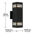 thumbnail image 4 of Artika Strike Modern Outdoor Wall Light, Black, 4 of 8