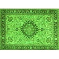 thumbnail image 1 of Ahgly Company Indoor Rectangle Medallion Green Traditional Area Rugs, 8' x 10', 1 of 1