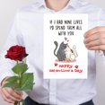 thumbnail image 5 of Tarjeta de San Valentín Pareja de Gatos TQDaiker con Sobre, 5 of 5