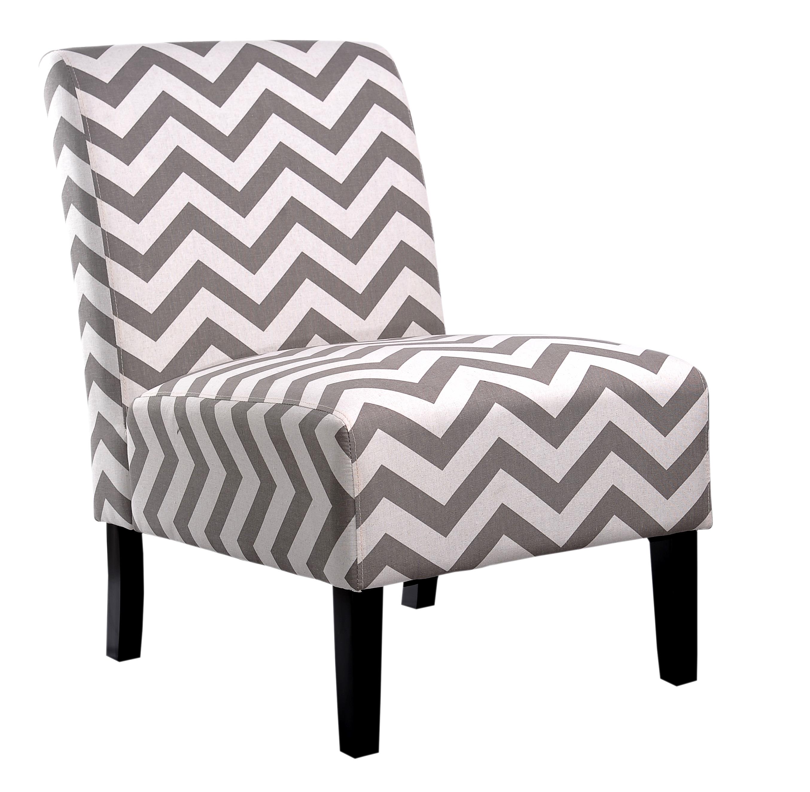 Nathaniel Home Grey Chevron Accent Chair - Walmart.com - Walmart.com
