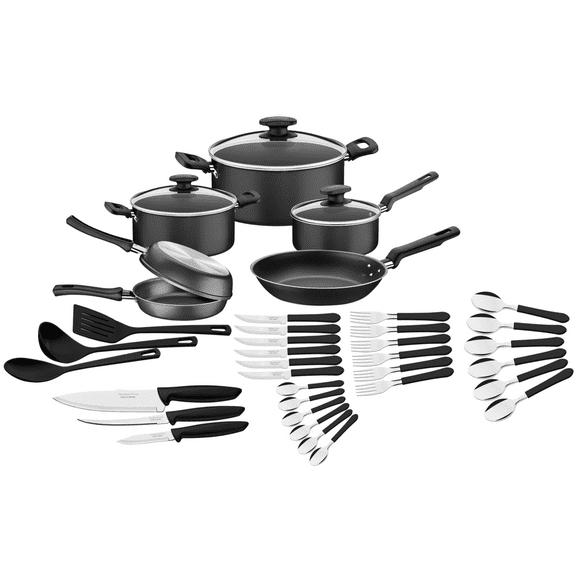 Batería Cocina Tramontina Cuchillos Ollas De Chef 38 Pz