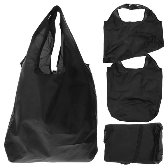 Shopping Bag 4 Pcs Reusable Bags with Handles Foldable Tote for Groceries Polyester