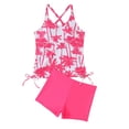 thumbnail image 5 of Edvintorg Women's Bathing Suit Drawstring Side Back Cross Tankini Set with Boyshort Tummy Control Swimsuits for Women, 5 of 6