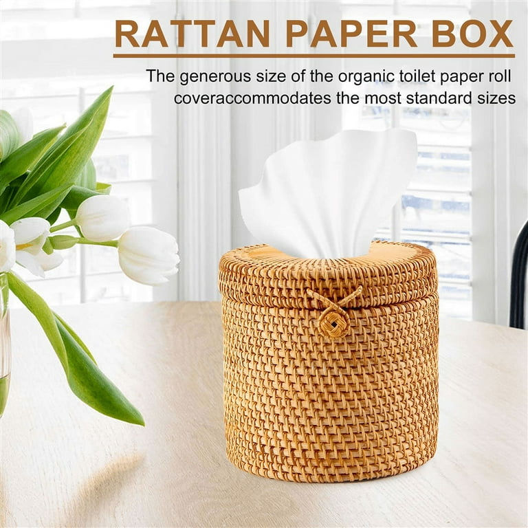 House Doctor - Toilet Paper Holder, Raffia Wickerwork, Natural