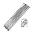 thumbnail image 1 of 36 Set de Radios de Bicicleta 12G 271mm Radios de Rueda de Bicicleta Acero Galvanizado Tono Plateado, 1 of 7