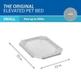 thumbnail image 4 of Funda de Repuesto Coolaroo Gris para Cama Elevada Original para Mascotas Pequeña, 4 of 5