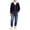Dark Blue, variant on Boys‘ Cotton Cardigan Sweater Button-Up V-Neck Knit Basic Casual Outerwear School Uniform Sweater Striped Rib Trim Pullover