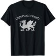 thumbnail image 1 of Wales, Red Welsh Dragon, Cymru Am Byth Camiseta - Camiseta del Orgullo Galés, 1 of 2