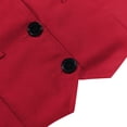 thumbnail image 6 of Kids Vest Boys Red Dress Waistcoat Vest Elegant Adjustable Back Strap 9-10 Years Boys Clothes, 6 of 6