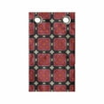 thumbnail image 1 of Abstract Hanging Pocket Organizer, Repeating Geometric Grungy Vintage Squares Illustration, Printed Polyester Storage Bag with Pockets, 9" x 16", Pale Ruby Grey Yellow, 1 of 2
