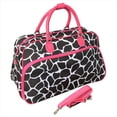 thumbnail image 1 of 21 in. Giraffe Carry-On Shoulder Tote Duffel Bag, Pink, 1 of 1