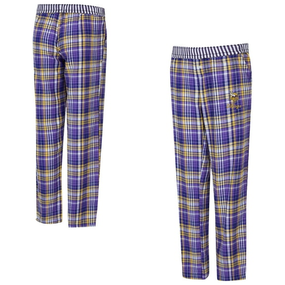 Women's Concepts Sport Purple Minnesota Vikings Laney Plaid Tri-Blend Pants