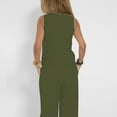 thumbnail image 5 of NMMUED Vest Sets Women 2 Piece Outfits Vest and Pants Set Women Linen Sets for Women 2 Piece Linen Vest Set Business Casual Outfits for Women, Green L, 5 of 6