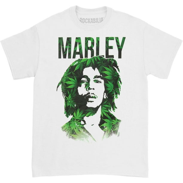 Bob Marley - Bob Marley Men's Silo Leaves T-shirt White - Walmart.com ...
