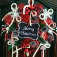 thumbnail image 4 of Christmas Wreaths for Front Door, 16 Inch Traditional Christmas Advent Wreath, Xmas Wreath Hanging Ornaments Decors for Home Door Wall Shop Window Hall, 4 of 5