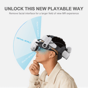 BOBOVR M3 Pro Head Strap with Dual Battery Pack & Magnetic Charging Dock, for Meta Quest 3, White
