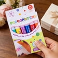 thumbnail image 5 of Juaoua 6 Colors Puffy Velvet Marker,Popcorn Drawing Markers,Quick-Drying Puffy Paint Pens,3D Magic Foam Texture Painting Kit for Greeting Cards,Birthday & Paper Art Project,3D Craft Drawing Toys, 5 of 5