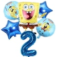 thumbnail image 5 of Juego de 6 globos de Bob Esponja y Patricio, globos de helio para fiesta de cumpleaños, suministros para fiesta de baby shower para niño y niña, 5 of 5