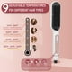 thumbnail image 3 of Cepillo alisador de cabello iónico negativo con 9 configuraciones de temperatura, peine alisador de cabello de calentamiento rápido de 30 s con pantalla LED, cepillo alisador de cabello anti-escaldadu, 3 of 5
