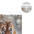 thumbnail image 5 of Animal Running on The Snowfield Shower Curtains with 12 Hooks Waterproof Bathroom Decor 66" x 72", 5 of 6