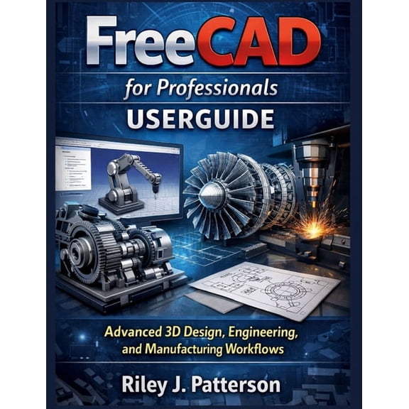 FreeCAD for Professionals USERGUIDE: Advanced 3D Design, Engineering, and Manufacturing Workflows, (Paperback)