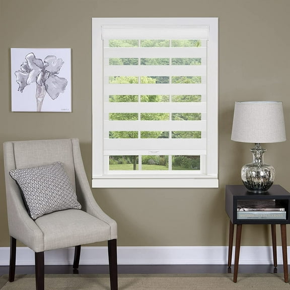 Ergode Cordless Celestial Sheer Double Layered Shade 48x72 - White