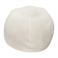 thumbnail image 2 of Emma + Oliver Small Natural Faux Sherpa Refillable Bean Bag Chair for Kids and Teens, 2 of 9