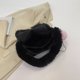 thumbnail image 3 of Bolsa Hobo De Felpa Bolso elegante con cadena para mujer, bolso esponjoso de piel sintética para axila con colgante, bolso para citas para mujer, 3 of 9