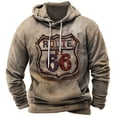 thumbnail image 3 of Sudadera con capucha vintage Route 66 con estampado 3D, sudaderas con capucha de moda, sudaderas para niños y mujeres, chándales para hombres, ropa para hombres y mujeres, 3 of 5