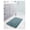 Dusty Blue, variant on Bano Everyday Bath Mat Collection Rug – 1' 8 x 2' 7 Powder Blue Machine Washable Shag Bath Mat, Extra Soft and Absorbent, Non-Slip, Quick Dry, Perfect for Bathroom